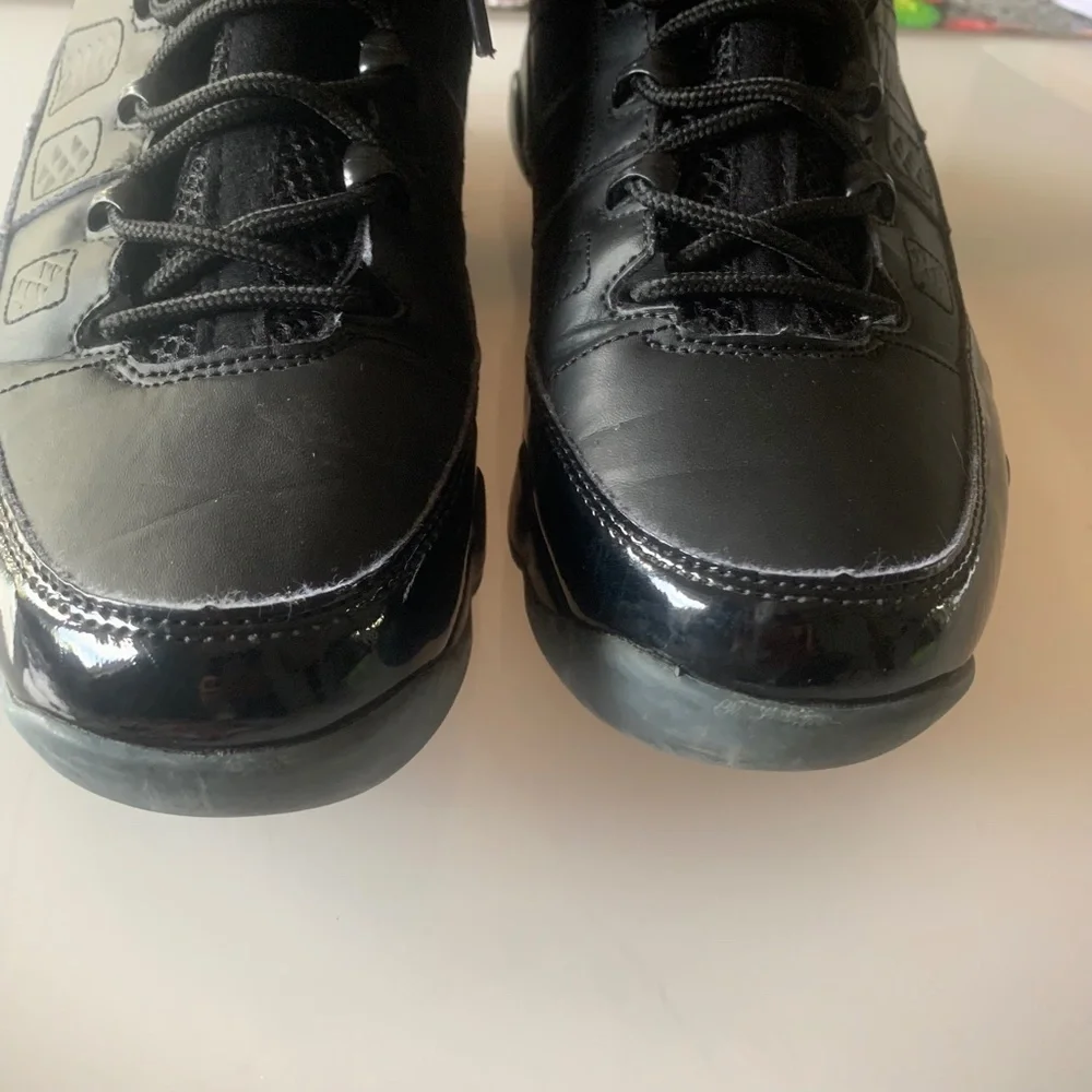 Air Jordan 9 Retro BG Bred black and red sneakers UNISEX - Picture 6 of 9